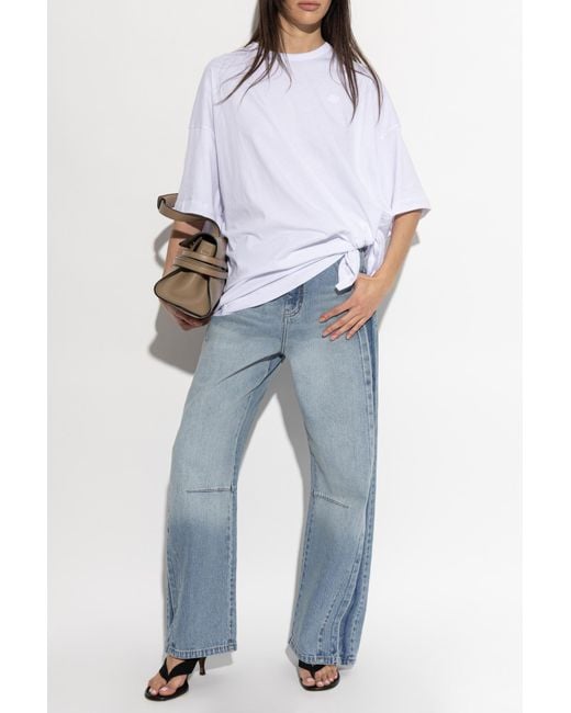 Munthe White T-Shirt "Lanster"