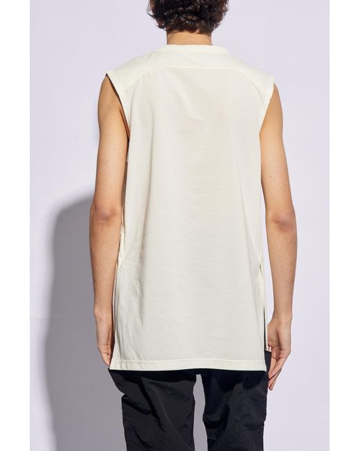 Y-3 White Sleeveless T-shirt, for men