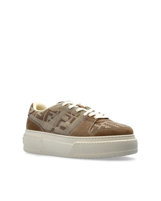 Fendi Natural Sneakers Match