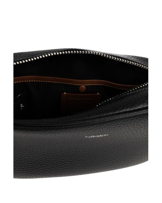 COACH Black Monogram Shoulder Bag for men