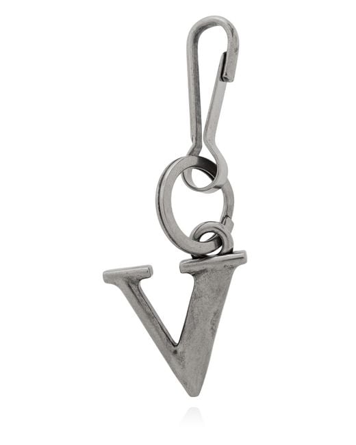 Balenciaga Metallic Keychain With Charm