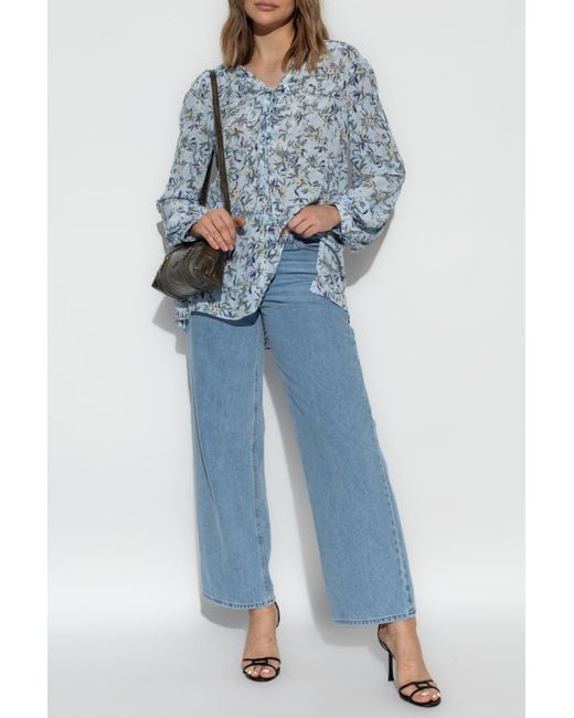 Zadig & Voltaire Blue Top 'Tamela'