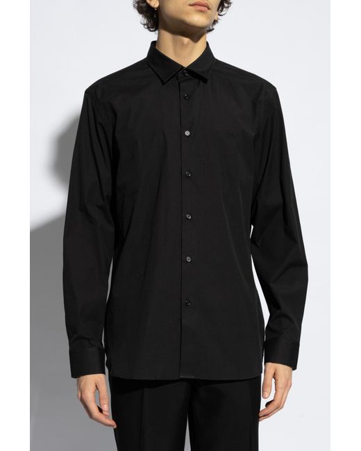 Burberry Black Embroidered Shirt, for men