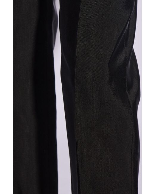Saint Laurent Black Pleat-front Trousers, for men