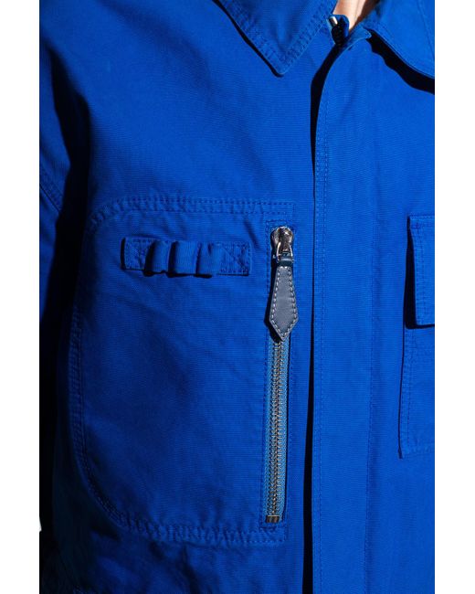 Burberry Short-sleeved Jumpsuit in Blue for Men | Lyst