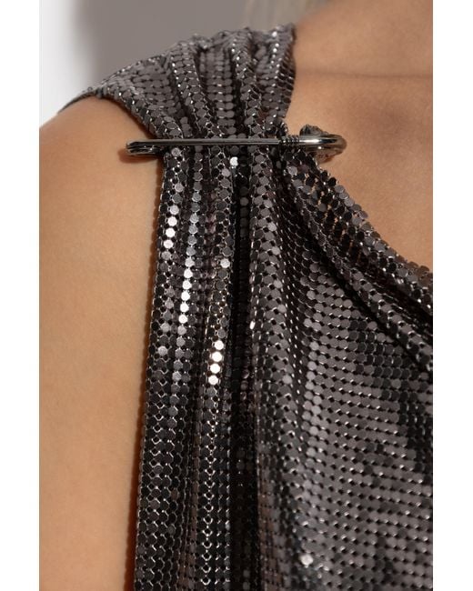 Versace Black Sleeveless Sequin Dress