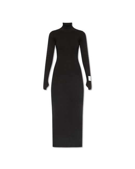 Moschino Black Turtleneck Dress,