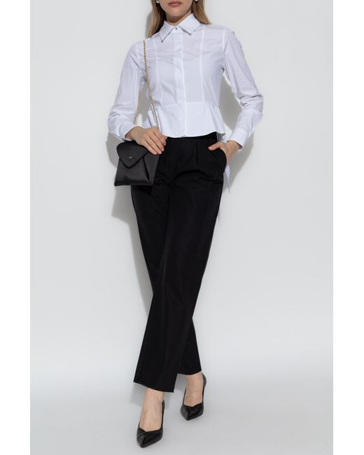 Tシャツ・カットソー Max Mara Max Mara Gamma Popeline Shirt Max Mara Shirt 'Gamma' in Black | Lyst