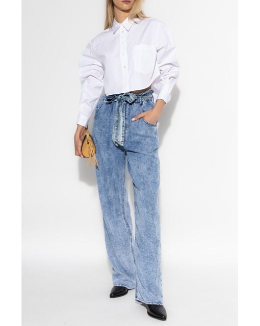 Isabel Marant White Shirt 'Fleora'