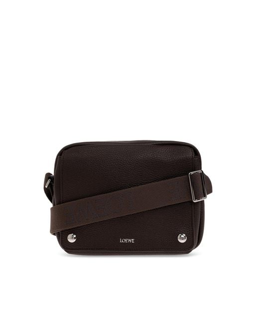 Loewe Black "Pebble Medium" Shoulder Bag for men