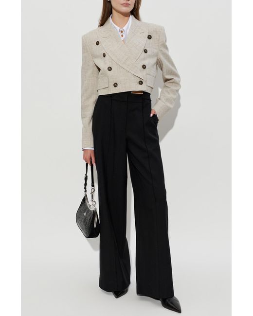 Vivienne Westwood Natural Short Double-Breasted Blazer