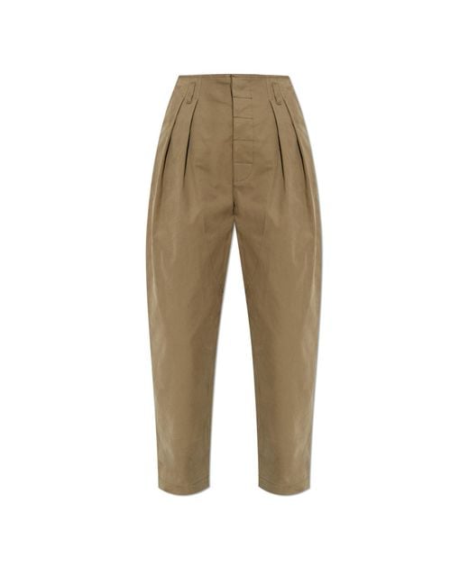 Moschino Natural Pleated Trousers