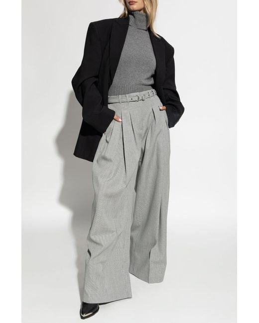 AMI Gray Cashmere Turtleneck