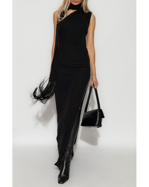 Acne Black Dress With Shawl