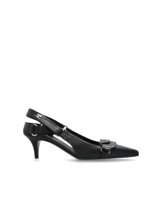 Courreges Black Heeled Shoes