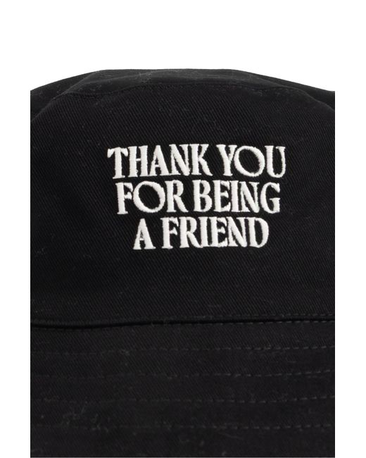 AMI Black Hat With Embroidered Lettering
