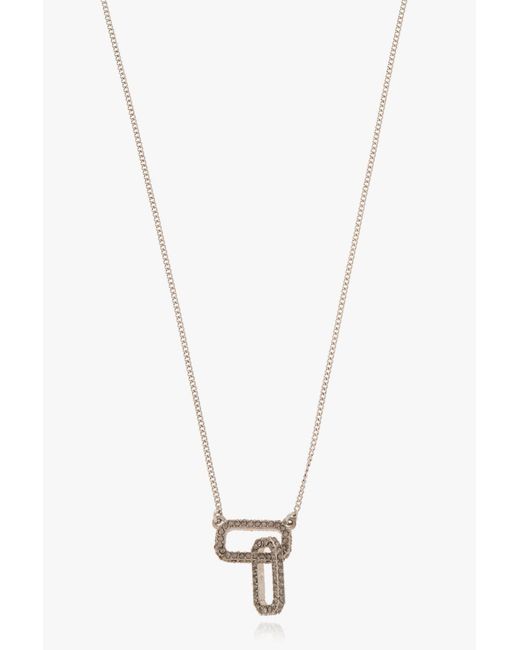 AllSaints White 'Dara' Brass Necklace