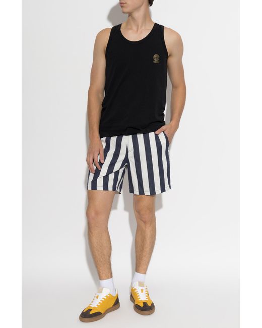 Versace Black Cotton Top for men
