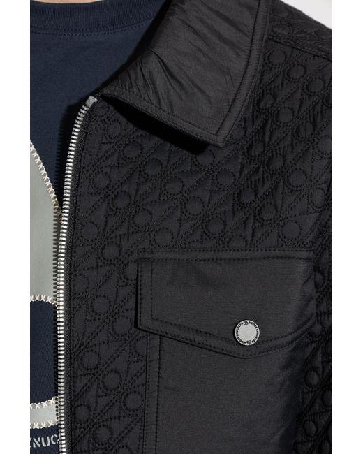 Moose Knuckles Blue Insulated Jacket With Patch for men