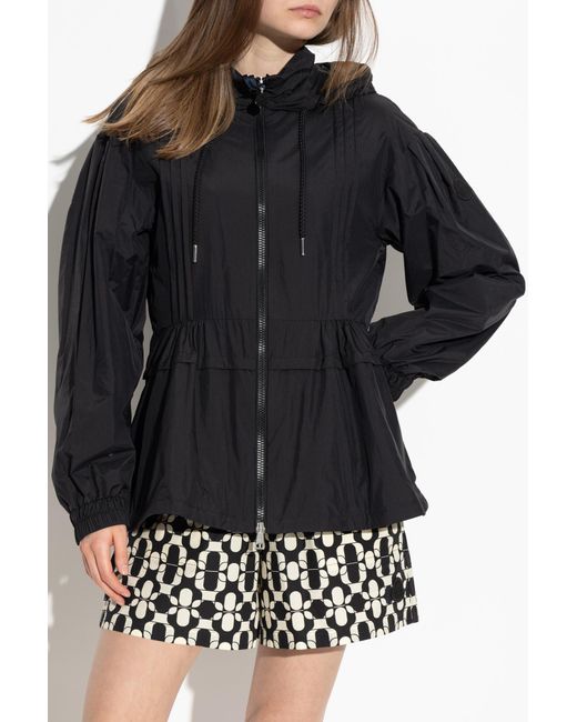 Moncler Black Hooded Jacket Vabre