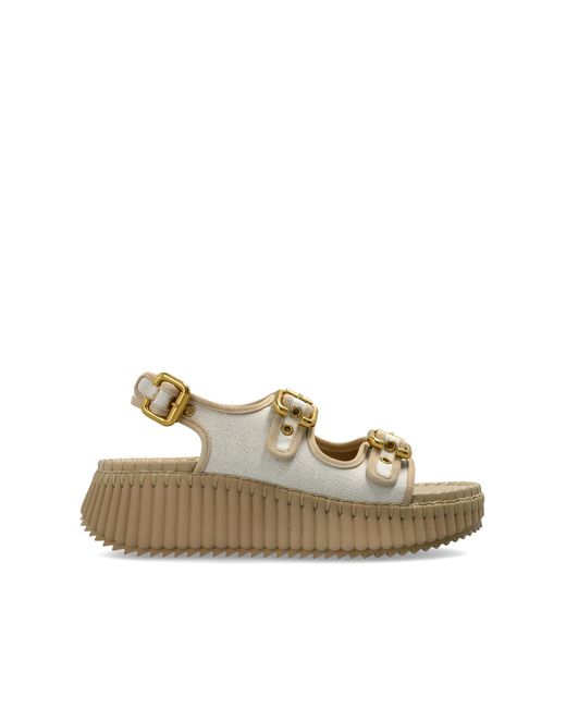 Chloé Natural 'Nama' Platform Sandals