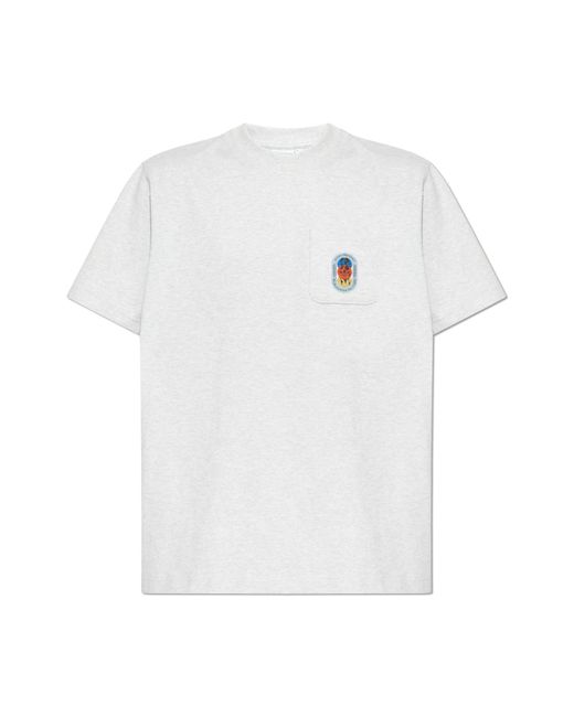 Adidas Originals White T-Shirt With Pocket for men