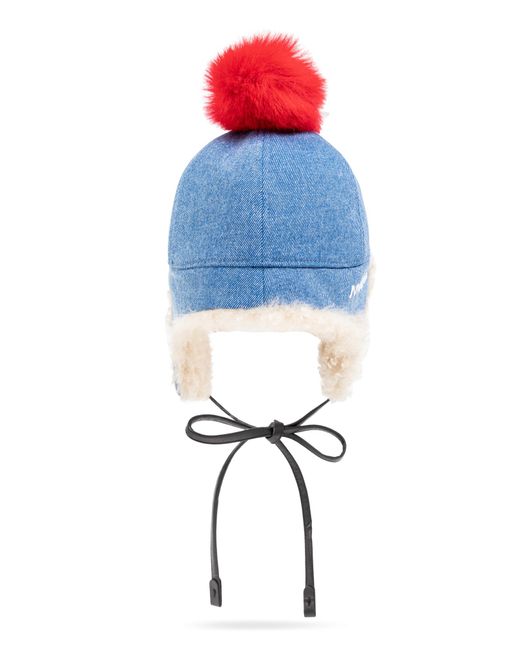 Marni Beanie With Pom-Pom in Blue | Lyst display picture 1