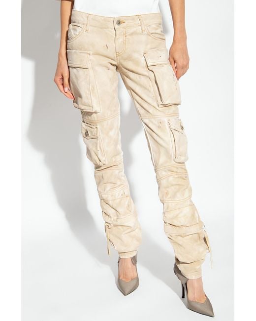 The Attico Natural Essie" Cargo Jeans