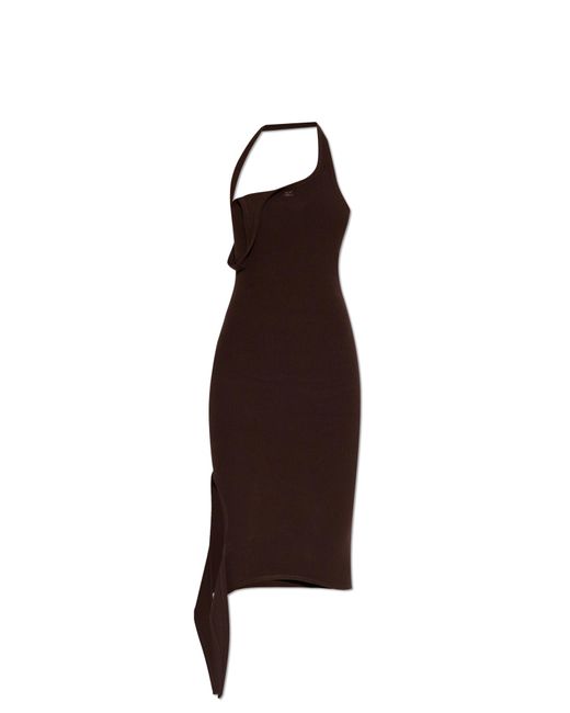 Courreges Brown Sleeveless Dress