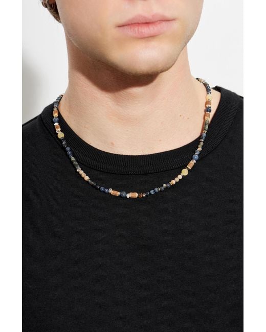 Isabel Marant White Short Necklace With Stones for men