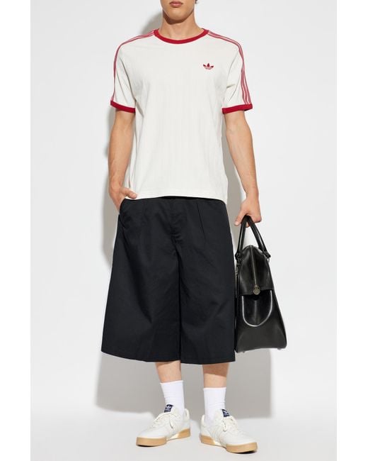 Adidas Originals White T-Shirt With Embroidered Logo for men