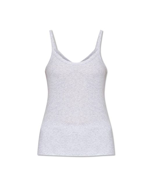 American Vintage Gray Top With Straps