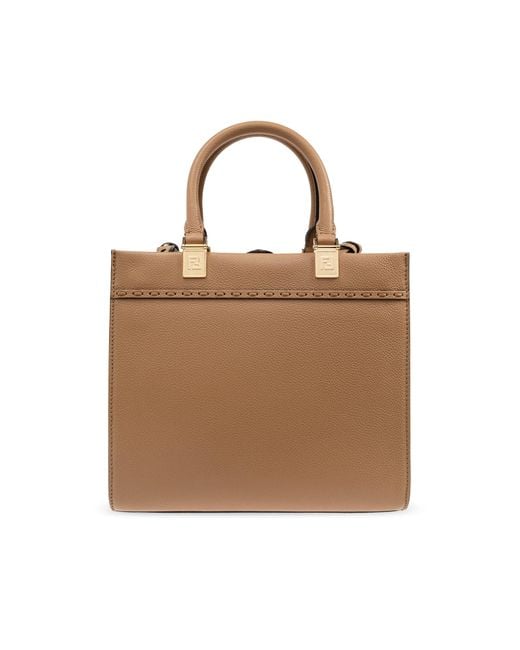 Fendi Black Sunshine Small Shopper Bag