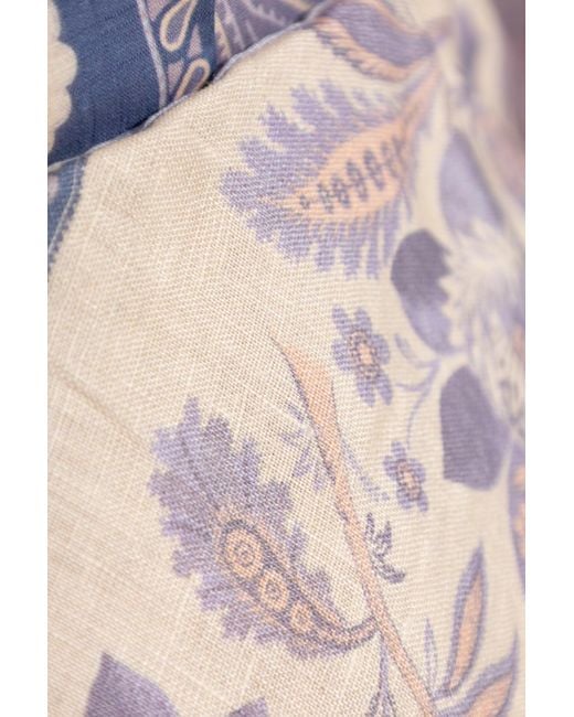 Zimmermann Purple Skirt With Print