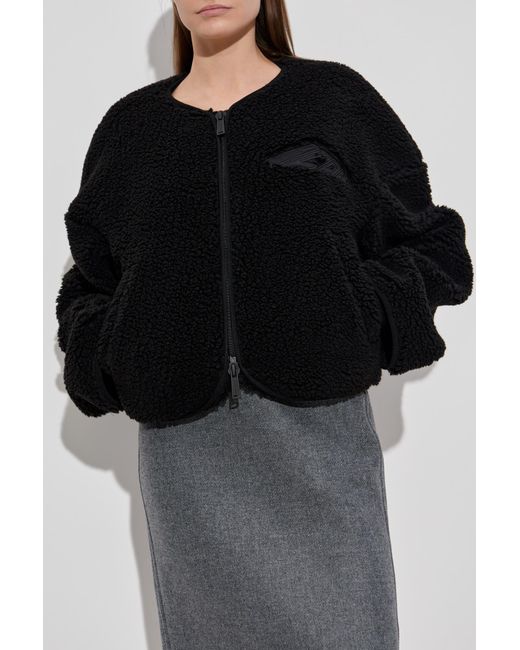 DSquared² Black Fleece Jacket With Logo
