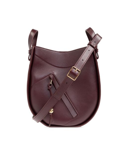 Loewe Purple Handbag Hammlock Slice