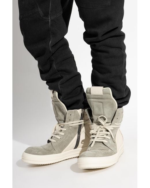 Rick Owens Natural 'Geobasket' High-Top Sneakers for men