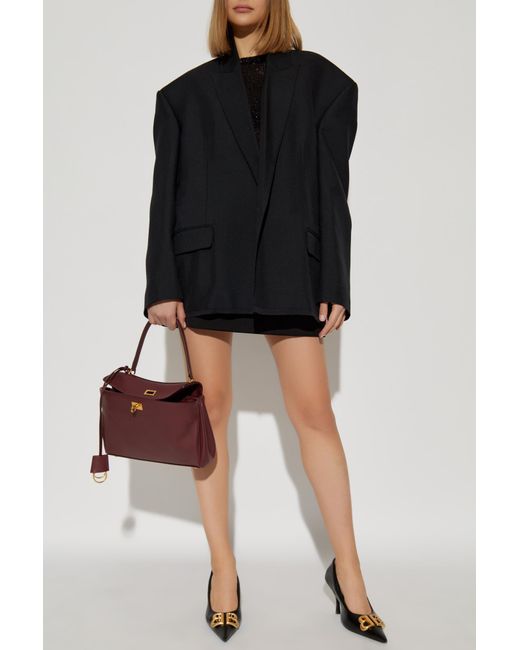 Balenciaga Black Blazer With Wool Finish