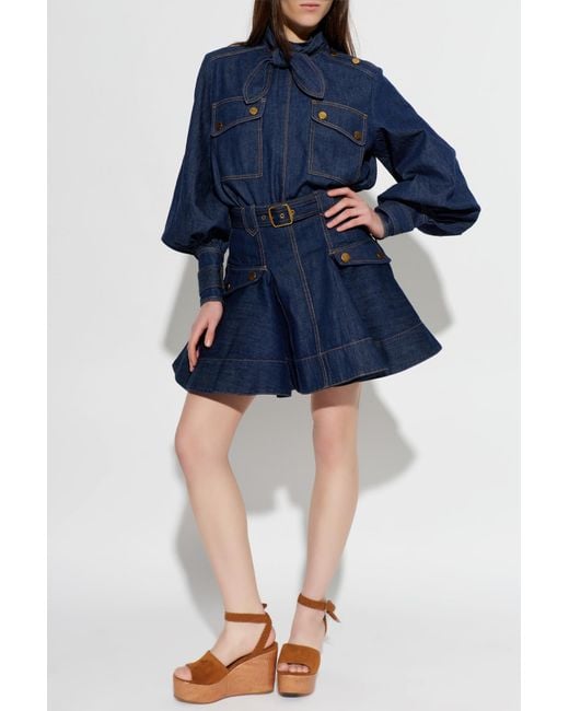 Zimmermann Blue Denim Top