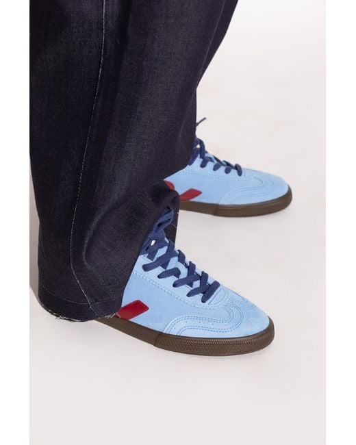 Veja Blue Sports Shoes "Volley Suede"