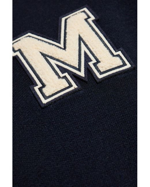Moncler Blue Jacket With Logo for men
