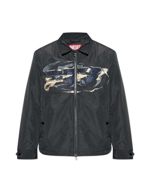 DIESEL Black Jacket 'J-Oachim-D-Padd' for men