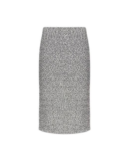 Tory Burch Gray Skirt With An Elastic Waistband