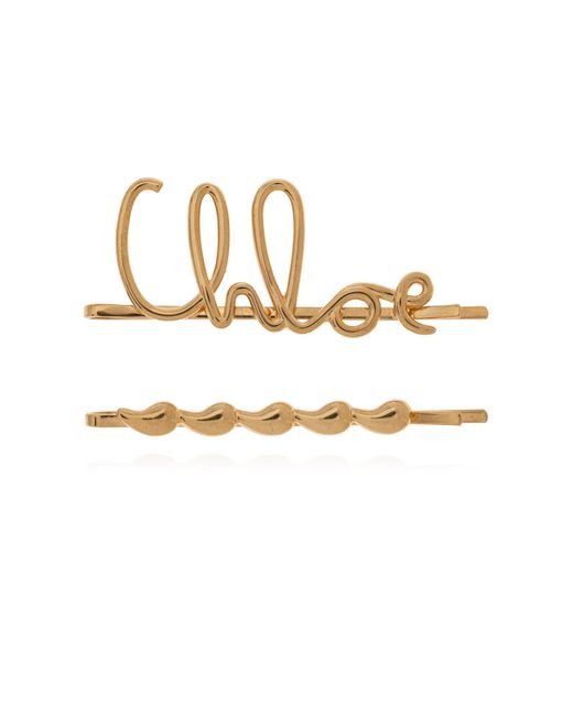 Chloé Metallic Double Slide