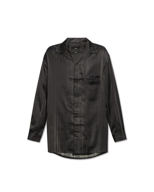 Y-3 Black Shirt With Pockets for men
