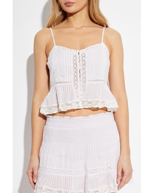 LoveShackFancy White Top 'Aleni'