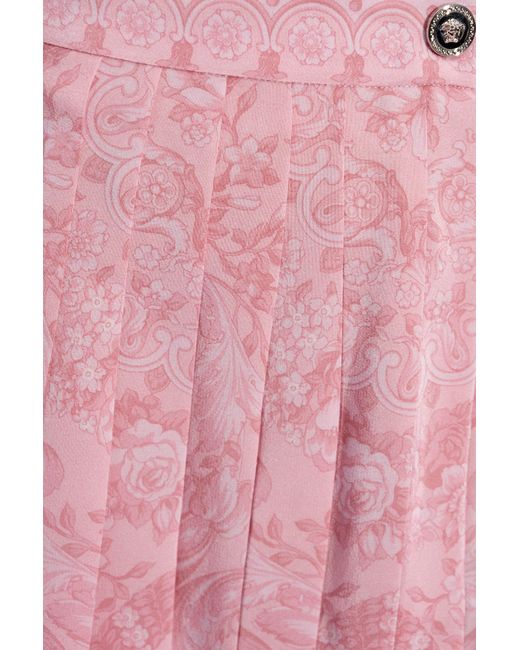 Versace Pink Pleated Skirt,