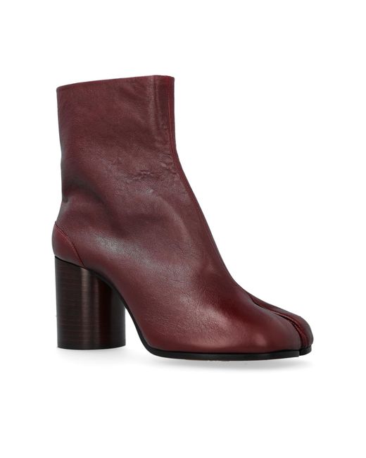 Maison Margiela Brown Boots With 'Tabi' Toe