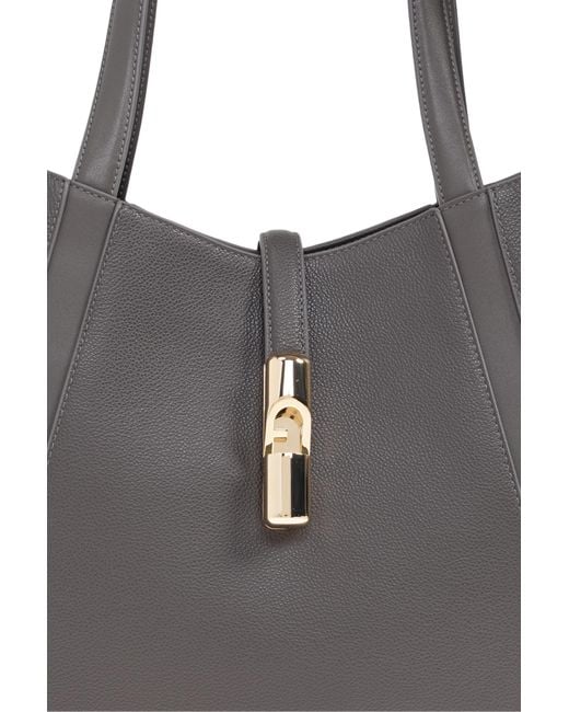 Furla Black "Goccia Large" Shopper Bag
