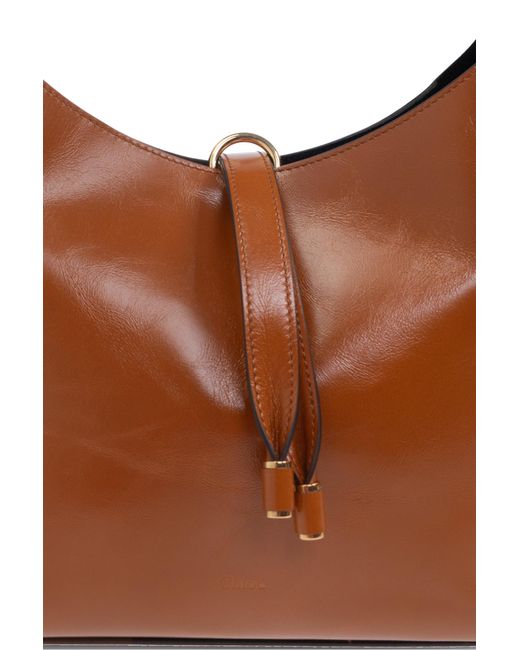 Chloé Brown Marcie Hobo Small Shoulder Bag